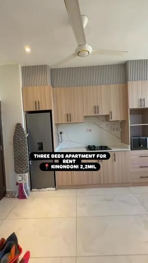 Nyumba/Apartment ya vyumba vitatu inapangishwa Kinondoni, Dar Es Salaam