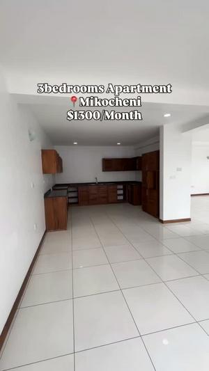Apartment ya vyumba vitatu inapangishwa Mikocheni, Dar Es Salaam