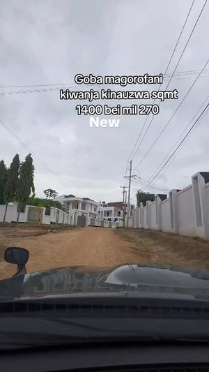 Kiwanja kinauzwa Goba Magorofani, Dar Es Salaam (1400 sqm)