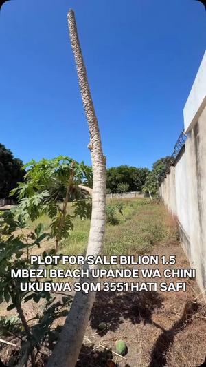 Plot for sale in Mbezi Beach, Kwa Mwamnyange, Dar Es Salaam sqm 3551 Plot for sale in Mbezi Beach, Kwa Mwamnyange, Dar Es Salaam sqm 3551