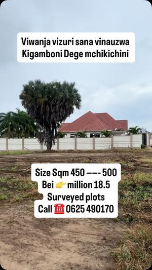 Kiwanja kinauzwa Kigamboni Dege Mchikichini, Dar Es Salaam