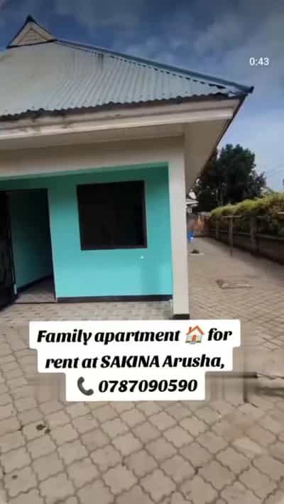 Apartment ya vyumba viwili inapangishwa Sakina, Arusha