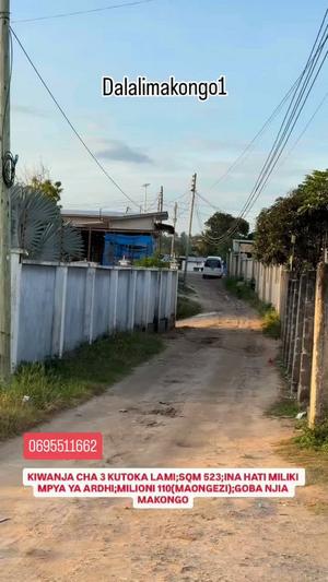 Plot for sale in Goba Njia Makongo, Dar Es Salaam sqm 523 Plot for sale in Goba Njia Makongo, Dar Es Salaam sqm 523