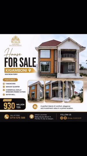 5 Bedrooms House for Sale in Kigamboni, Dar Es Salaam 5 Bedrooms House for Sale in Kigamboni, Dar Es Salaam