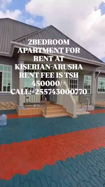 Nyumba/Apartment ya vyumba viwili inapangishwa Ngorongoro, Arusha