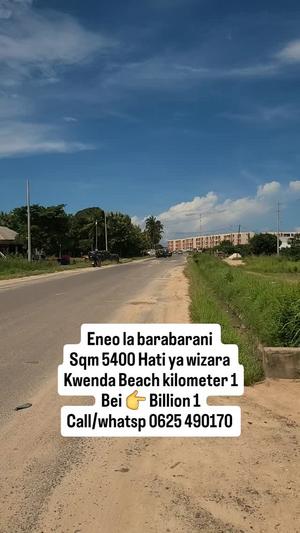 Kiwanja kinauzwa Kigamboni, Dar Es Salaam sqm 5400