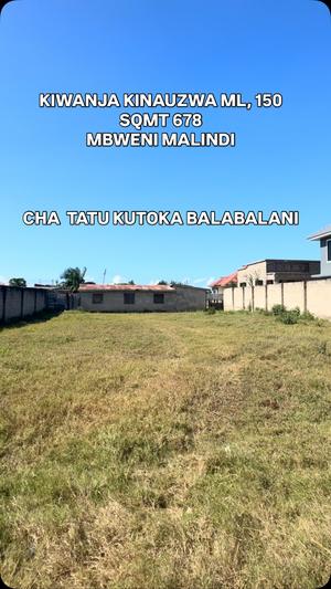 Kiwanja kinauzwa Mbweni Malindi, Dar Es Salaam (678 sqm) Kiwanja kinauzwa Mbweni Malindi, Dar Es Salaam (678 sqm)