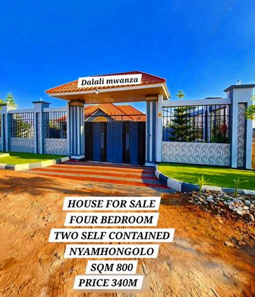4 Bedrooms House for Sale in Nyamhongolo, Mwanza (800 sqm)