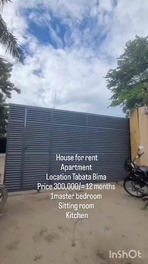 Nyumba/Apartment ya chumba kimoja inapangishwa Tabata Bima, Dar Es Salaam