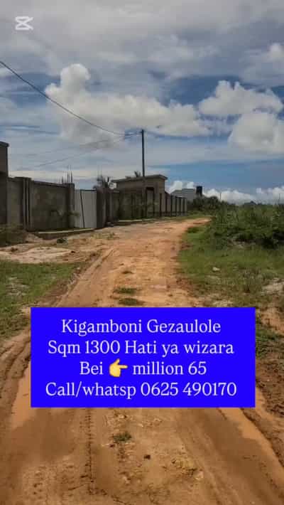 Residential Plot for Sale in Gezaulole, Kigamboni, Dar Es Salaam (1300 sqm)