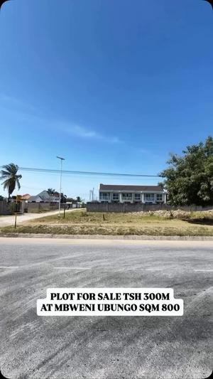 Kiwanja kinauzwa Mbweni Ubungo, Dar Es Salaam (800 sqm)
