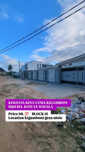 Plot for sale in Kigamboni Geza, Dar Es Salaam sqm 814 Plot for sale in Kigamboni Geza, Dar Es Salaam sqm 814