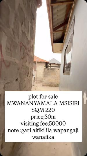 Residential Plot for Sale in Mwananyamala Msisiri, Dar Es Salaam (220 sqm) Residential Plot for Sale in Mwananyamala Msisiri, Dar Es Salaam (220 sqm)