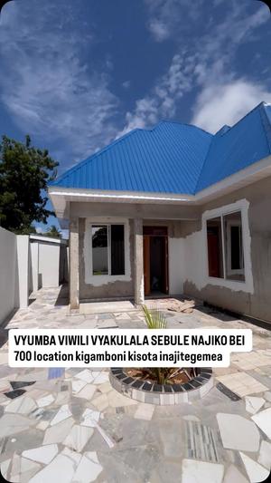 Nyumba ya vyumba viwili inapangishwa Kigamboni Kisota, Dar Es Salaam