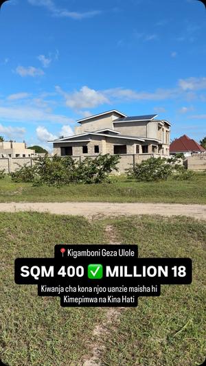 Kiwanja kinauzwa Kigamboni, Dar Es Salaam sqm 400 Kiwanja kinauzwa Kigamboni, Dar Es Salaam sqm 400