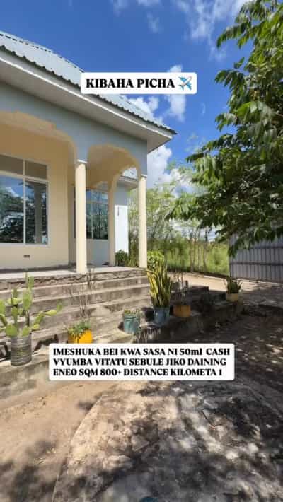 Nyumba ya vyumba vitatu inauzwa Kibaha Picha Ya Ndege, Pwani (800 sqm)