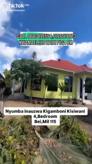 Nyumba ya vyumba vitatu inauzwa Kisiwani, Dar Es Salaam (700 sqm) Nyumba ya vyumba vitatu inauzwa Kisiwani, Dar Es Salaam (700 sqm)
