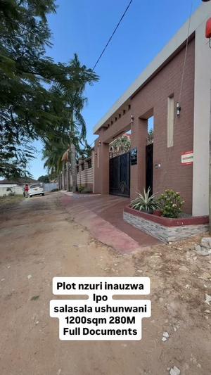 Plot for sale in Salasala Ushuwani, Dar Es Salaam sqm 1200 Plot for sale in Salasala Ushuwani, Dar Es Salaam sqm 1200