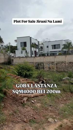Kiwanja kinauzwa Goba Lastanza, Dar Es Salaam (1200 sqm) Kiwanja kinauzwa Goba Lastanza, Dar Es Salaam (1200 sqm)