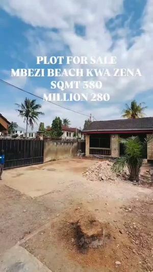 Kiwanja kinauzwa Mbezi Beach Kwa Zena, Dar Es Salaam sqm 380 Kiwanja kinauzwa Mbezi Beach Kwa Zena, Dar Es Salaam sqm 380