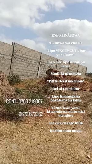 Commercial Plot for Sale in Vingunguti, Dar Es Salaam (10 acre) Commercial Plot for Sale in Vingunguti, Dar Es Salaam (10 acre)
