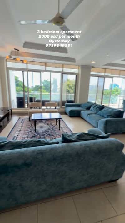 Apartment ya vyumba vitatu inapangishwa Oysterbay, Dar Es Salaam