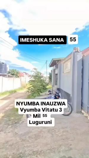 Nyumba ya vyumba vitatu inauzwa Mbezi Luguruni, Dar Es Salaam Nyumba ya vyumba vitatu inauzwa Mbezi Luguruni, Dar Es Salaam