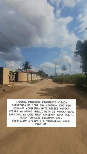 Kiwanja kinauzwa Kigamboni Kibada Chekechea, Dar Es Salaam Kiwanja kinauzwa Kigamboni Kibada Chekechea, Dar Es Salaam
