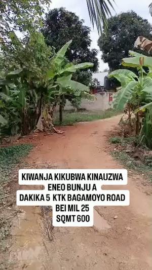 Kiwanja kinauzwa Bunju A sqm 600 Kiwanja kinauzwa Bunju A sqm 600