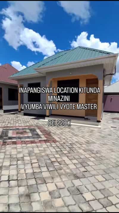 Nyumba ya vyumba viwili inapangishwa Kitunda Minazini, Dar Es Salaam