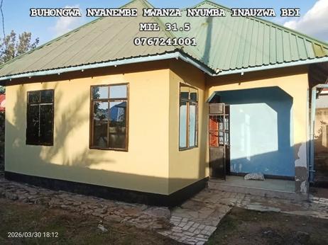 Nyumba ya vyumba vitatu inauzwa Buhongwa Nyanembe, Mwanza