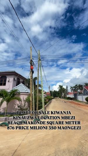 Residential Plot for Sale in Mbezi Beach Makonde, Dar Es Salaam (876 sqm)