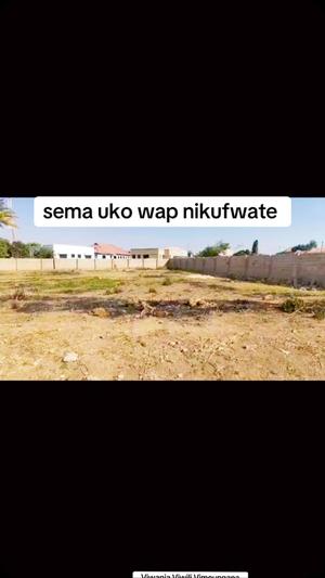 Residential Plot for Sale in Ilazo kwa Tarimo Square, Dodoma (1200 sqm)
