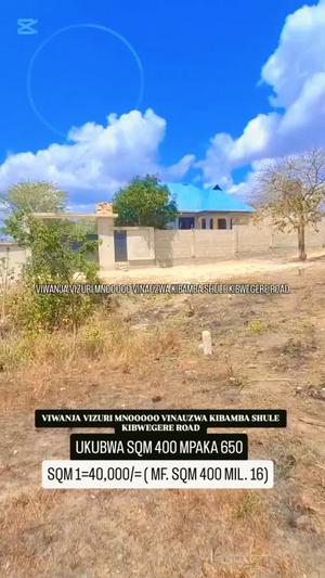 Residential Plot for Sale in Kibamba Shule Kibwegere Road, Dar Es Salaam Residential Plot for Sale in Kibamba Shule Kibwegere Road, Dar Es Salaam