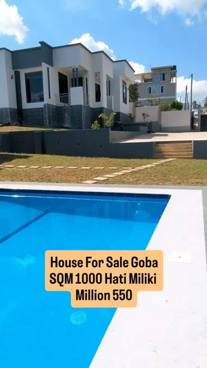 Nyumba ya vyumba vinne inauzwa Goba Magorofani, Dar Es Salaam (1000 sqm) Nyumba ya vyumba vinne inauzwa Goba Magorofani, Dar Es Salaam (1000 sqm)