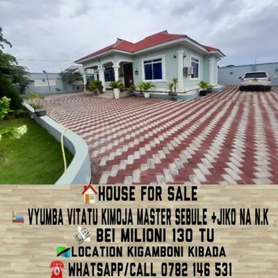 Nyumba ya vyumba vitatu inauzwa Kigamboni - Kibada, Dar Es Salaam (700 sqm)