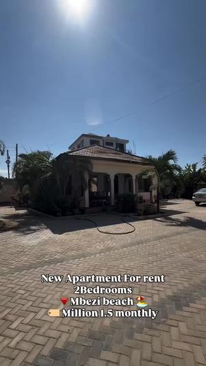 Apartment ya vyumba viwili inapangishwa Mbezi Beach, Dar Es Salaam