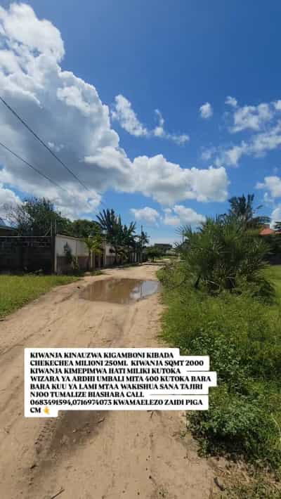Kiwanja kinauzwa Kibada Chekechea, Dar Es Salaam (2000 sqm)