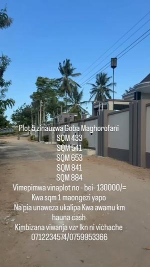 Residential Plots for Sale in Goba Maghorofani, Dar Es Salaam Residential Plots for Sale in Goba Maghorofani, Dar Es Salaam