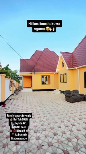 Apartment ya vyumba viwili inauzwa Bunju B, Dar Es Salaam Apartment ya vyumba viwili inauzwa Bunju B, Dar Es Salaam