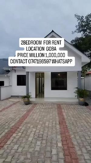 2 Bedrooms House for Rent in Goba, Dar Es Salaam