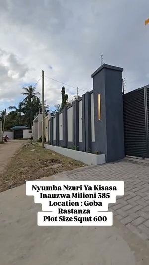 Nyumba ya vyumba vitatu inauzwa Goba Lastanza, Dar Es Salaam (600 sqm)