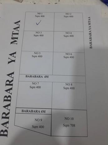 Viwanja vinauzwa Kibaha Pangani, Pwani sqm 400