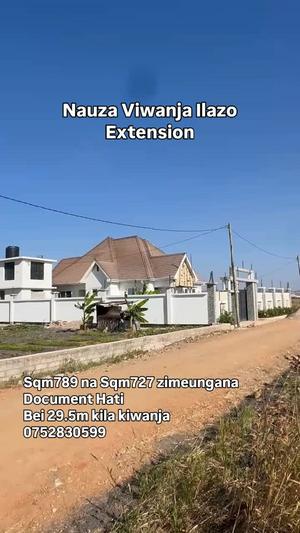 Kiwanja kinauzwa Ilazo Extension, Dodoma sqm 789 Kiwanja kinauzwa Ilazo Extension, Dodoma sqm 789