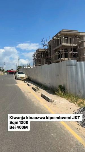 Plot for sale in Mbweni Jkt, Dar Es Salaam sqm 1200