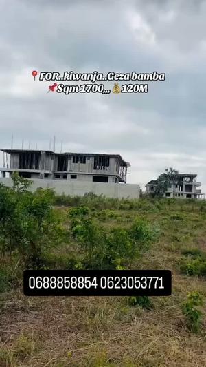 Kiwanja kinauzwa Kigamboni Geza Ulole Bamba, Dar Es Salaam (1700 sqm) Kiwanja kinauzwa Kigamboni Geza Ulole Bamba, Dar Es Salaam (1700 sqm)