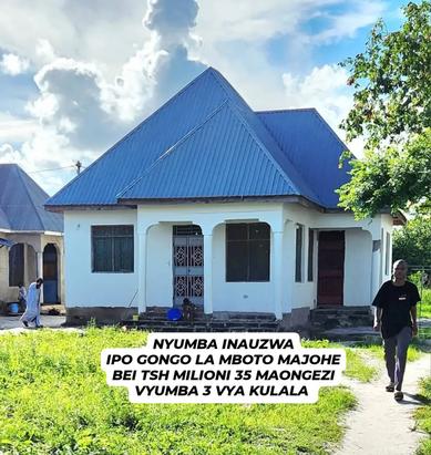 Nyumba ya vyumba vitatu inauzwa Gongo La Mboto Majohe, Dar Es Salaam