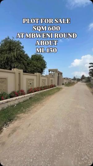 Residential Plot for Sale in Mbweni, Dar Es Salaam (600 sqm)