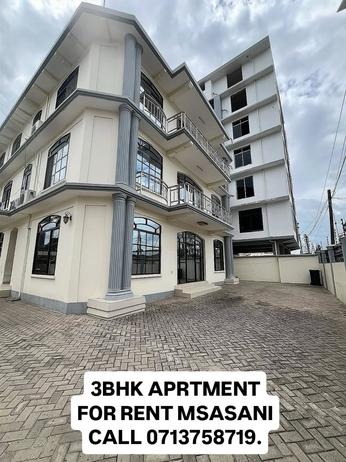 Apartment ya vyumba vitatu inapangishwa Msasani, Dar Es Salaam