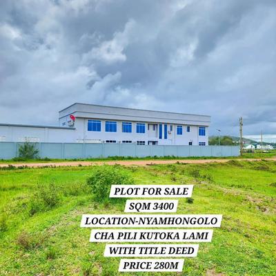 Plot for sale in Nyamhongolo, Mwanza sqm 3400 Plot for sale in Nyamhongolo, Mwanza sqm 3400